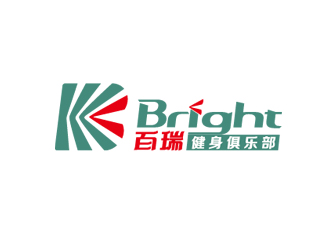 周國強(qiáng)的百瑞 Bright 健身俱樂部logo設(shè)計