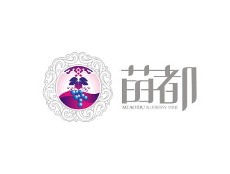 楊福的苗都藍(lán)莓紅酒logologo設(shè)計(jì)