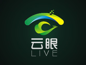 楊占斌的云眼live高科技logologo設(shè)計