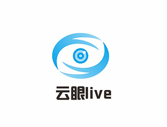 AR科技核心～雪狐設(shè)計的云眼live高科技logologo設(shè)計