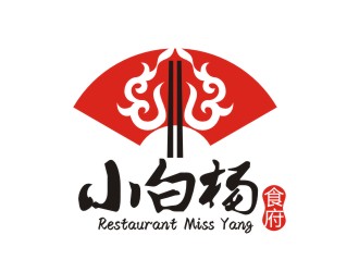 曾翼的Restaurant Miss Yang 小白楊食府logo設(shè)計(jì)