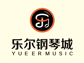 趙鵬 v的樂(lè)爾鋼琴logo設(shè)計(jì)