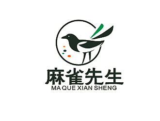 盛銘的麻雀先生logo設(shè)計(jì)