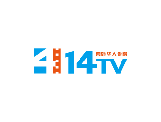 周金進的14TV 海外華人影院logo設(shè)計