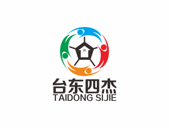 何嘉健的臺(tái)東四杰足球logologo設(shè)計(jì)