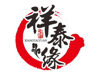 葉美寶的祥泰緣水餃店logologo設(shè)計