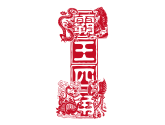 何錦江的霸王四角logo設計