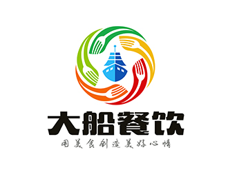 潘樂(lè)的大船餐飲（公司名稱(chēng)：寧波大船餐飲管理有限公司）logo設(shè)計(jì)