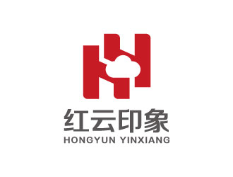 張曉明的沙河市紅云印象廣告logo設計