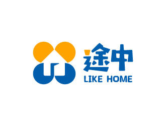 途中 like home民宿品牌logo設(shè)計(jì)logo設(shè)計(jì)