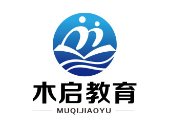 朱紅娟的木啟教育logo設計logo設計