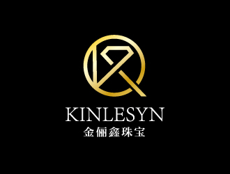 連杰的Kinlesyn 金儷鑫logo設(shè)計