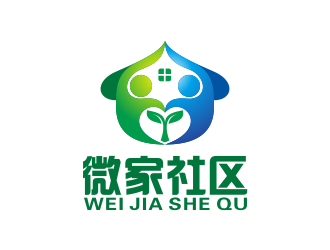 何嘉健的微家社區(qū)logo設(shè)計