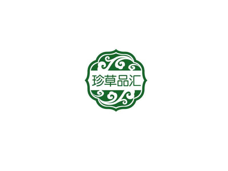 余亮亮的珍草品匯logo設(shè)計