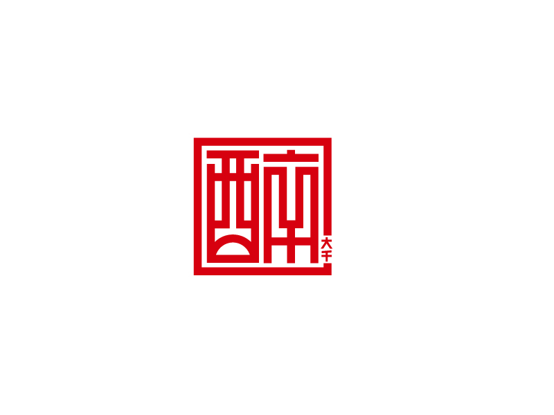 張俊的醉大千logo設(shè)計(jì)