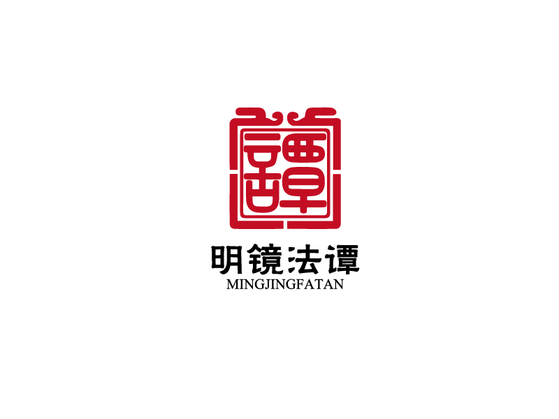 秦光華的明鏡法譚logo設(shè)計