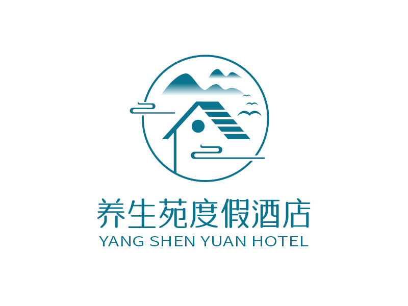 張俊的養(yǎng)生苑度假酒店logo設(shè)計(jì)