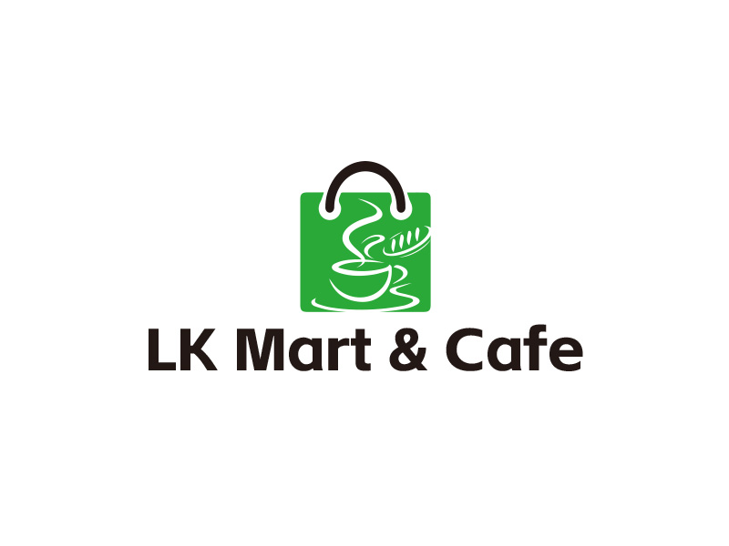 LK Mart & Cafe 咖啡廳定制LOGO設(shè)計logo設(shè)計